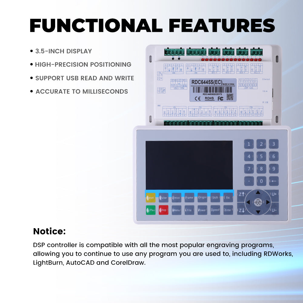 Ruida RDC6442S RDC6445S Co2 Laser Controller for Laser Engraving and Cutting Control System